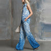 Loose-fit Leopard-print Sleeveless Shirt And Trousers Two-piece Set by FitiqueFit