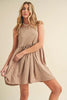 Round Neck Mini Tank Dress For Women–Comfortable, Versatile & Perfect for Casual or Dressy Occasions by Stevvex