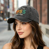1955 Limited Edition Embroidered Vintage Baseball Cap – Retro Washed Distressed Hat by FitiqueFit