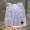 Cute Cat-ear Knitted Wool Warm Hat Versatile Face-slimming by My Store