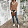 Women’s Color-Block V-Neck Pullover by FitiqueFit