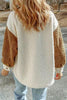 Women Cute Sherpa Jacket with Button Closure and Collared Neck in Elegant Retro Style by Stevvex