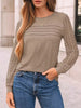 Lace Sleeve Crew Neck T-Shirt by Simply Love