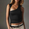 Women's Fashion INS Design Irregular Vest Summer Trend Hollow-out Temperament Top by My Store