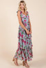 Layered Floral Sweetheart Neck Maxi Dress – Elegant and Romantic Floral Maxi Dress with Feminine Sweetheart Neckline by Stevvex