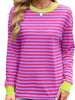 Striped Long Sleeve Casual T-Shirt by Simply Love