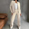 Women’s 2-Piece Zip-Up Sweatsuit Set — Jacket & Wide-Leg Sweatpants by FitiqueFit