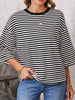 Striped Back Bow Tie T-Shirt by Simply Love