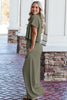 White Raw Hem Loose Tee and Wide Leg Pants Set