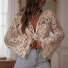 Boho Lace Embroidered V-Neck Blouse by FitiqueFit