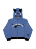 Men's Zip Up Letter Graphic Hoodie
