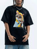 Men's Cat Graphic Round Neck T-Shirt by Simply Love