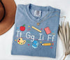 Comfort Colors TGIF Alphabet Teacher Shirt – Kindergarten Appreciation Gift by Dog Mom Hat
