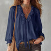 V-Neck Loose-Fit Shirt Top – No-Iron, 8 Colors by FitiqueFit