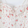French Style Retro Square Collar Puff Sleeve Rope Lace-up Dress