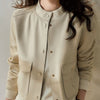 Temperament Round Neck Thread Modified Straight Jacket