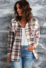 Classic Plaid Button Front Shirt Jacket with Breast Pockets Casual & Minimalist Outerwear by Stevvex