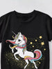 Children's Unicorn Graphic Short Sleeve T-Shirt by Simply Love