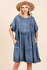 Oversized Mini Dress Relaxed Fit Boho Design Comfortable And Breathable Women Dress by Stevvex