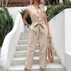 Women's High-Waist Cropped Strap Jumpsuit – 7 Colors S–XL by FitiqueFit
