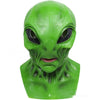 Halloween Party Green Alien Latex Mask by My Store