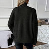 Women’s Elegant Off-Shoulder Turtleneck Sweater — Long Sleeve Knit Top by FitiqueFit