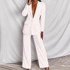 Women's Professional Blazer & Trousers Suit Set – Long Sleeve, Full Length by FitiqueFit