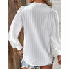 Women’s Lace-Trim V-Neck Blouse by FitiqueFit
