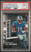 Graded 2021 Panini Donruss Optic Amon-Ra St. Brown #RGK17 Rookie Gridiron Kings Rookie RC Football Card PSA 10 Gem Mint
