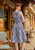 Painted Floral Vintage Dress by Retrolicious