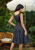 Glow in the Dark Constellations Fit & Flare Dress by Retrolicious