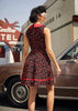 Hearts Collared Dress by Retrolicious