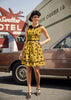 Sunflower Collared Dress by Retrolicious