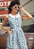 Santorini Collared Dress by Retrolicious