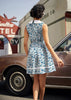 Santorini Collared Dress by Retrolicious