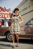 Cats & Plants Collared Dress - Plus Sizes only by Retrolicious