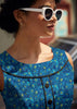 Elizabeth Dress in Peacock by Retrolicious
