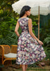 Floral Midi Dress by Retrolicious