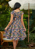 Painted Floral Greta Dress by Retrolicious