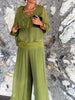 Solid-Color Chiffon Two-Piece Set – 10 Colors, S–5XL by FitiqueFit