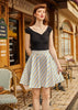Rainbow Stripe Skater Skirt by Retrolicious