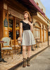 Rainbow Stripe Skater Skirt by Retrolicious