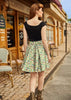 Cats & Plants Skater Skirt by Retrolicious