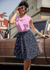 Glow in the Dark Constellations A-line Skirt by Retrolicious