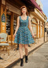 Dino Shorter Length Fit & Flare Dress by Retrolicious