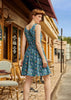 Dino Shorter Length Fit & Flare Dress by Retrolicious