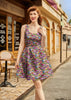 Desert Blooms Shorter Length Fit & Flare Dress by Retrolicious