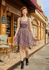 Desert Blooms Shorter Length Fit & Flare Dress by Retrolicious