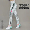 High-Elastic Printed Yoga Leggings – High Waist Tummy Control Fitness Pants by FitiqueFit