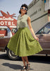 Green Plaid Doris Skirt by Retrolicious